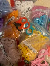 Unids/lote de 5-50 unidades/lote, Color mezclado acrílico, giro plano, ovalado, anillo abierto, Conector de cuentas, collares y pulseras para fabricación de cadena de enlace, cadena colorida