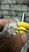 1Pc de 45 grados de bloqueo de broca para ranuradora de inglete 6mm 1/4 mango madera Tenon herramienta de corte de fresado perforación fresado para madera aleación de carburo