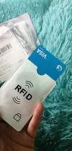 10 unids/lote Anti robo el banco de Protector de la tarjeta de crédito NFC RFID bloqueo cartera mujer tarjeta titular cartera cubierta de papel de aluminio de caja de tarjeta de negocio