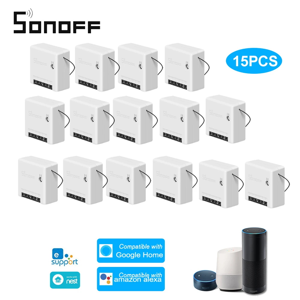 20/25/30Pcs SONOFF MINI Two Way Smart Switch Smart Home Remote Control WiFi Switch Support External Switch For Google Home/Alexa
20/25/30Pcs SONOFF MINI Two Way Smart Switch Smart Home Remote Control WiFi Switch Support External Switch For Google Home/Alexa