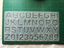 Ornament Keychain Silica-Gel Resin Mould Alphabet Number-Molds Casting-Tools Epoxy DIY