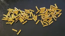 Terminal en forma de U, conectores de insertos en frío, terminal de fascia de dientes pequeños, 100-0,5 mm2, unids/lote