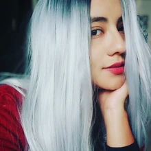 Feilimei-Peluca de cabello largo sintético para Cosplay, pelo liso con degradado, color rosa, Azul, Morado, gris, Rubio y negro, 24 pulgadas, 280g