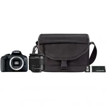 Digital camera reflex Canon EOS 2000D 24.1MP + target EF-S 18-55mm DC + bag + SD 16GB
Digital camera reflex Canon EOS 2000D 24.1MP + target EF-S 18-55mm DC + bag + SD 16GB