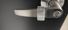 Tope de puerta de Gel de sílice transparente, tope de manija de puerta, perilla de protección de pared, parachoques, paredes, protector de muebles, 4 Uds.