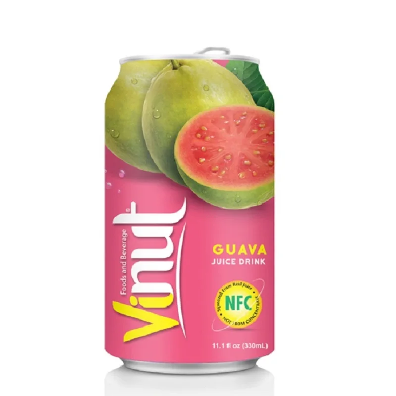Напиток с содержанием сока тропических фруктов "Гуава" Vinut 330 мл х 6 банок