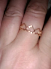 Anillos de corazón hueco de acero inoxidable para mujer y niña, sortija de boda de compromiso ajustable abierta de Color oro rosa y plata