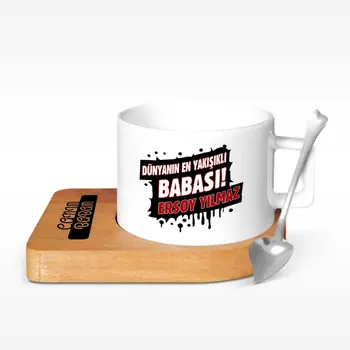 Tailor-made The World 'S Most Handsome Father Design Wood Altlıklı Ceramic Cup-2
Tailor-made The World 'S Most Handsome Father Design Wood Altlıklı Ceramic Cup-2