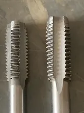 Alta calidad 7 unids/set Acero de cojinete cónico HSS M3-M12 máquina espiral punto recto estriada de rosca de tornillo broca manual