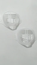 Soporte para mascarilla 3D, apoyo para la boca, ayuda a respirar, cojín interior, soporte de silicona de grado alimenticio, transpirable, 1 unidad