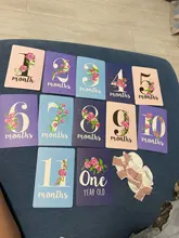 Tarjetas fotográficas Baby Milestone-Juego de 12 tarjetas fotográficas para capturar los momentos memorables del primer año de tu bebé