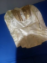 Camisa de vestir para bodas para hombre, camisa de manga larga suave y cómoda, brillante, estilo inglés, con lentejuelas, Formal, para negocios