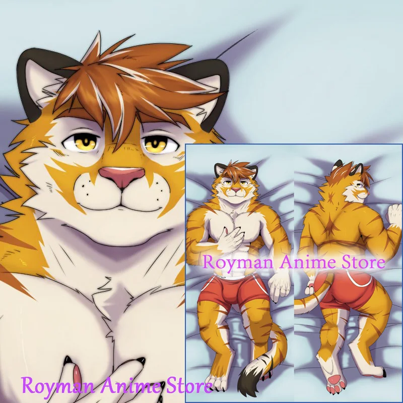Dakimakura Anime Tiger Kemono Furry Double Sided Print Life-size Body Pillow Cover 
Dakimakura Anime Tiger Kemono Furry Double Sided Print Life-size Body Pillow Cover