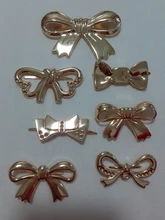 Bolso de bricolaje con adorno de lazo de Metal, accesorios para bolso de bricolaje, hebilla para zapatos, 1 ud.