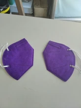 Mascarilla facial FFP2 KN95 para adultos, máscara respirador reutilizable a prueba de polvo, con filtro para la boca, color azul y rosa