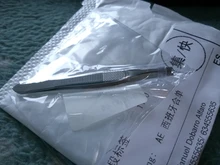 1 Uds cejas pinzas para vello profesional eliminación de vello de cejas pinzas de punta plana de herramienta de acero inoxidable conveniente pequeño No óxido