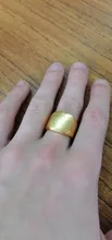 Anillo de Color dorado grueso clásico para hombre, accesorios de dedo para fiesta de cóctel, joyería, diseño estable, regalo de cumpleaños