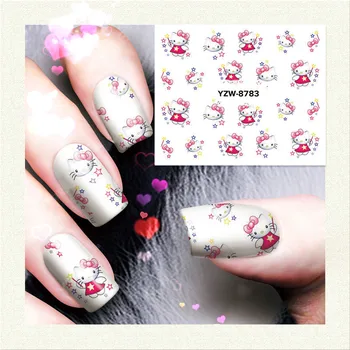 2Sheets Hello Kitty Nail Art Stickers Pink Cartoon Cat Nailart 3d Decals Supplies Manicure Water Transfer Kawaii Japan Decors
2Sheets Hello Kitty Nail Art Stickers Pink Cartoon Cat Nailart 3d Decals Supplies Manicure Water Transfer Kawaii Japan Decors