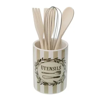 Pot for Kitchen Utensils PROVENZAL Ceramic 
Pot for Kitchen Utensils PROVENZAL Ceramic
