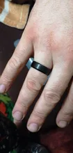 Simple liso negro/3 colores titanio anillo anillos de boda para hombres para mujeres