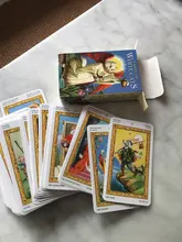 Cartas para juegos de mesa de Tarot de gatos blancos, guía en PDF, cubierta de Tarot inglés, juego de cartas de fiesta para niñas y mujeres