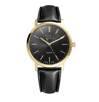 Men's quartz watch p97215.1214q on leather strap with mineral glass sunlight 
Men's quartz watch p97215.1214q on leather strap with mineral glass sunlight