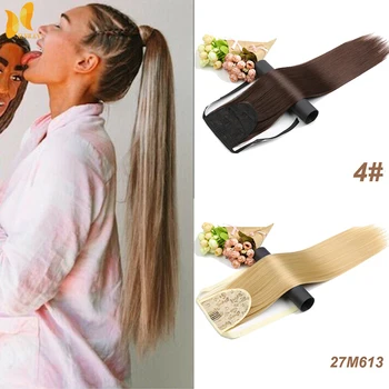 XINRAN Long Straight Ponytail Wrap Around Clip In Ponytail Hair Extension Heat Resistant Synthetic Natural Straight Pure Color
XINRAN Long Straight Ponytail Wrap Around Clip In Ponytail Hair Extension Heat Resistant Synthetic Natural Straight Pure Color