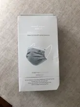 Mascarilla de 5 capas FFP2 KN95, Máscara protectora gris, antipolvo, anticontaminación, Fpp2, aprobada por la CE