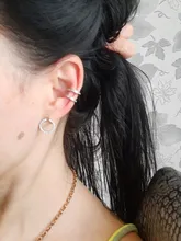 LByzHan-pendientes de tuerca redondos geométricos para mujer, de Plata de Ley 925, con diamantes de imitación de cristal, joyería bonita