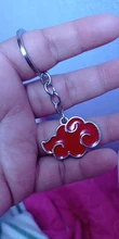 Llavero símbolo Konoha Akatsuki Nube Roja llaveros Anime baratija llavero
