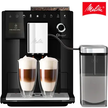 

Cafetera automática Melitta CI Touch F630-102, con molinillo incorporado y muy silencioso, café en grano, pantalla táctil, negro