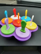 Contenedor de comida para bebé, caja de aperitivos de leche en polvo de siete agujeros, bandeja de hielo de almacenamiento de silicona, bandeja para el congelador