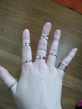 Conjunto de anillos minimalistas de plata y oro para mujer, sortija de nudillo con cristal geométrico Punk, joyería para dedos 2019