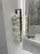 Towel-Rack Facecloth-Holder Kitchen-Supplies Self-Adhesive Stainless-Steel Bathroom Washcloth