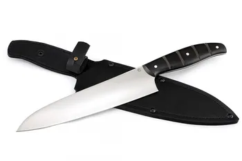 

Knife "shef-1" Ts. M. (steel 95x18), ebonite