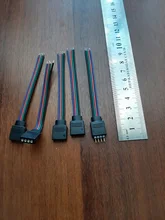 Cable de conexión para tira de luz LED RGB RGBW, Conector de luz macho y hembra de 4 pines y 5 pines, Cable de conexión para 5050 RGB RGBW