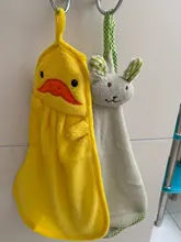 Toalla de mano guardería para bebé, toallas de baño de felpa suave con dibujos de animales, Toalla de baño colgante