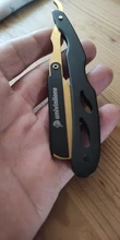 Univinlions-afeitadora profesional Manual, maquinilla de afeitar con filo recto de acero inoxidable, afilada, plegable, cortador de barba con cuchilla