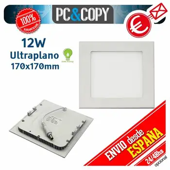 Downlight LED Panel 12W ceiling light white square recessed Slim
Downlight LED Panel 12W ceiling light white square recessed Slim