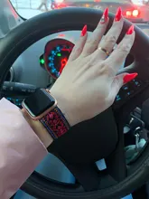 Scrunchie-correa elástica Bohemia para Apple watch, banda de 40mm, 38mm, 44mm y 42mm, pulsera de solo bucle serie iWatch 3, 4, 5, se, 6