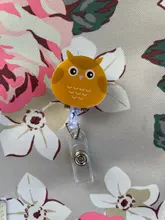 Carrete retráctil con dibujos de ovejas, Koala, pato, etiqueta para llave, Clip para tarjeta de identificación, etiquetas de nombres, cinturón, suministros de oficina