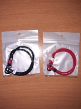 NIUYITID 2019 nueva cuerda de hilo rojo pulseras de mujer brazalete de ancla de encanto pirata en la mano