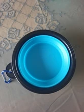 Tazón plegable de silicona para perros y mascotas, cuenco de agua portátil para exteriores, pequeño, 350ml, 1000ml