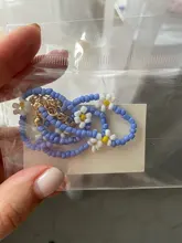 HangZhi-flores acrílicas de Margarita para mujer y niña, dulces y coloridas, coreanas, bohemio con cuentas collares de clavícula, joyería 2020