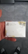 Lote de 12 unidades de sobres de papel Kraft clásico, Mini sobres de Estilo Vintage europeo para tarjetas, regalo para álbumes de recortes