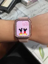 Funda de lujo ostentosa para Apple Watch, 40mm, 44mm, 38mm, 42mm, Series 6 SE 5 4 3 2 1, cubierta de PC, parachoques de diamante para accesorios para iWatch