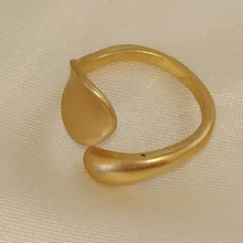 Simple anillos abiertos para las mujeres de Color oro de moda coreano femenino callejero anillos de boda ajustable dedo nudillo de la joyería regalos