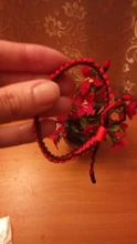 Pulseras trenzadas de cuerda de la suerte, pulsera de nudo hecho a mano budista tibetano, tamaño de cuerda de Buda rojo, joyería ajustable para mujeres y hombres