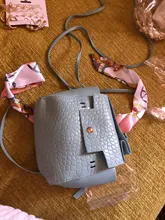 Bolso cruzado de piel sintética con estampado de cocodrilo para bebé, bandolera elegante con lazo