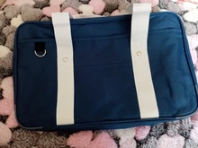 Sólido japonés bolsos de viaje de Oxford bolsa de los estudiantes de la escuela Bookbags cuadrado individual de hombro bolsas